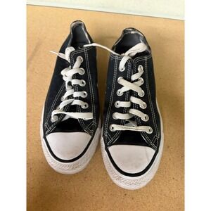 Converse Chuck Taylor All Star Low Black Gingham Plaid 531217F Womens 7